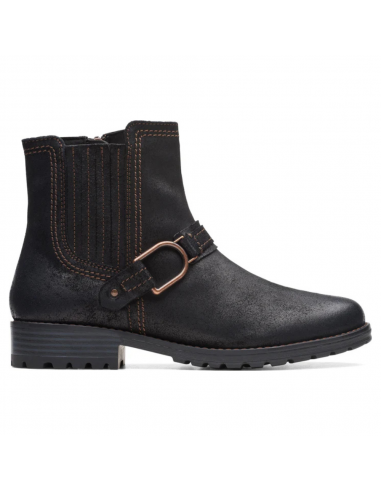 Clarks Aspra Buckle Black Suede Boot (Women's) s'inspire de l'anatomie humaine