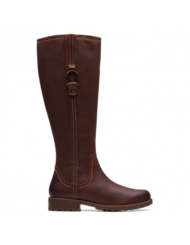 Clarks Aspra Hi British Tan Leather Knee-High Boot (Women's) l'évolution des habitudes 