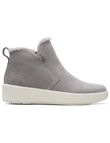 Clarks Layton Star Grey Suede Ankle Boot (Women's) pas cher 