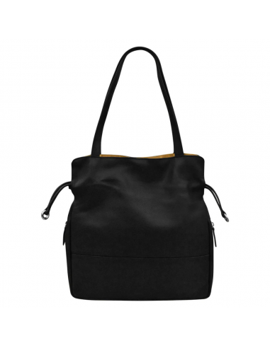 ili New York Drawstring Black Tote Bag (Women's) la colonne vertébrale