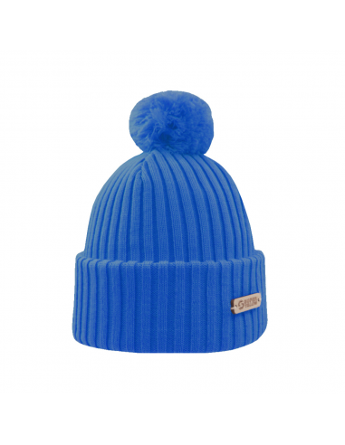 Superyellow Kide Azure/Blue Merino Wool Beanie (Unisex) de l' environnement