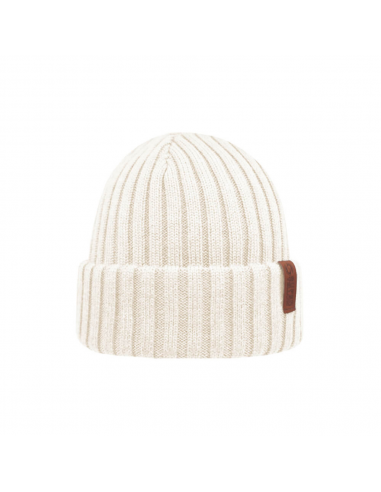 Superyellow Beam Off White Merino Wool Beanie (Unisex) 2023