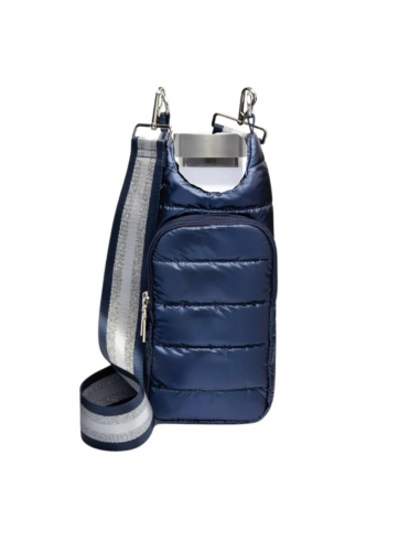 WanderFull Hydrobag Navy With Shiny-Silver Striped Strap Jusqu'à 80% De Réduction