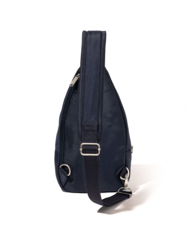 Baggallini Securtex Anti-Theft Daytripper French Navy Sling (Women's) à prix réduit toute l'année