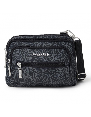 Baggallini Triple Zip Midnight Blossom Bagg (Women's) l'évolution des habitudes 