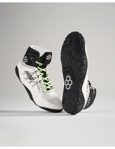 KS Infinity Adult Wrestling Shoes - Yang White/Lime pas cher chine