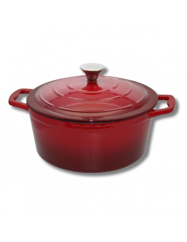 Cocotte en fonte émaillée 26 cm rouge cerise 4.5 L Elo Toutes les collections ici