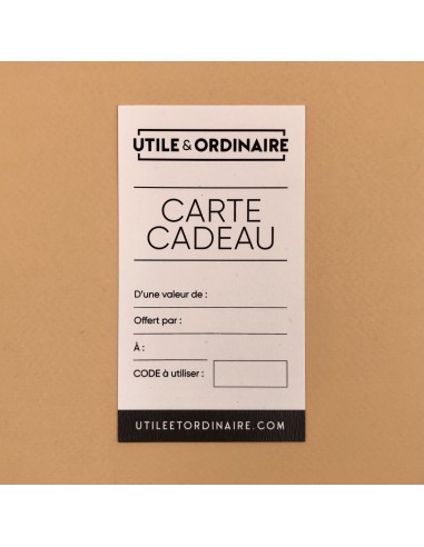 Carte cadeau solde