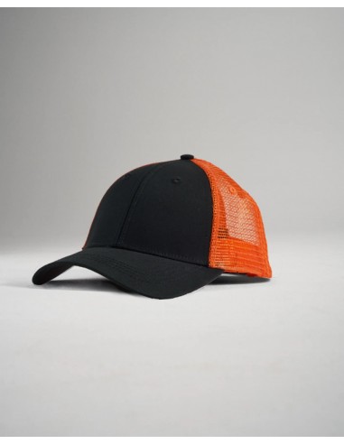 RUDIS Embroidered Wrestling Trucker Hat - Black/Orange basket pas cher